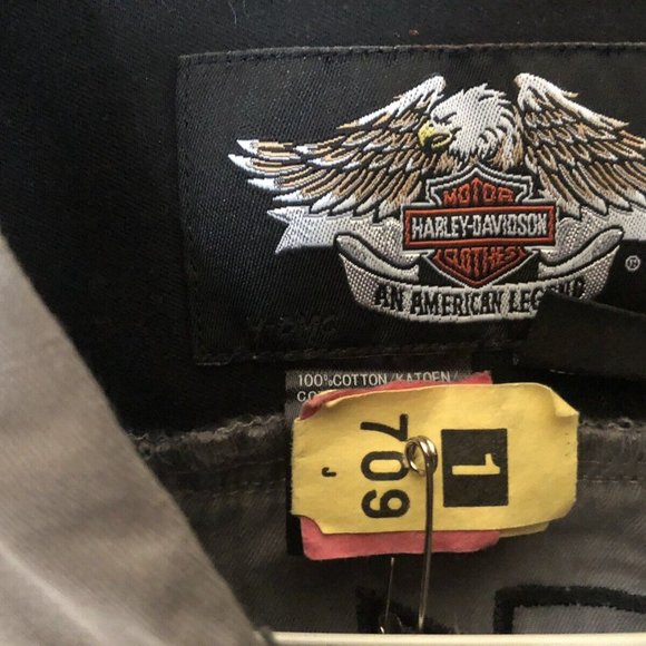 Harley Davidson Mens Short Sleeve Skull Crossbones Shirt - Picture 5 of 6